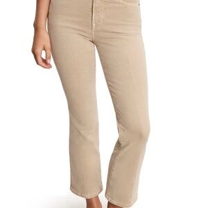 Good American Tan Straight Leg Jeans
